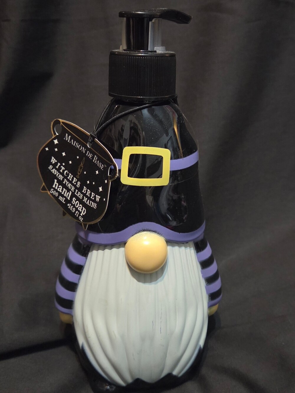 Maison de Base Witches Brew Hand Soap Halloween gnome soap dispenser NEW